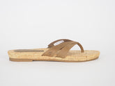 Womens Timberland EK Spaulding 8022A Brown Leather Thong Sandals